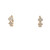 14K Yellow Gold Diamond Flower Huggies Earrings 41002829 | Shin Brothers**