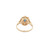 14K Yellow Gold Sapphire Diamond Oval Ring 12003325 | Shin Brothers*
