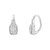 14K White Gold 3/4 ctw Diamond Lever Back Earrings 41002865 | Shin Brothers*