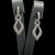 14K White Gold 1.57ct Diamond Huggies Back Earrings 41002026 | Shin Brothers**