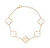 14K Yellow Gold Mother of Pearl 8" Clover Bracelet | Shin Brothers Jewelers Inc.