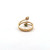 14K Yellow Gold Emerald and Diamond Teardrop Ring 12003352 | Shin Brothers