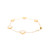 14K Yellow Gold Mother of Pearl 7.5" Clover Bracelet 22001040 | Shin Brothers