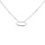 14K White Gold Lab Grown Diamond Oval Necklace | Shin Brothers Jewelers Inc.
