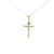 14K Two Tone Gold Cross Crucifix Charm 50004410 | Shin Brothers 