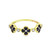 14K Yellow Gold Blue Sapphire and Diamond Flower Band 12003363 | Shin Brothers**