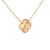 14K Yellow Gold Diamond-Cut Clover Necklace | Shin Brothers Jewelers Inc.