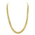 Yellow Gold Plated Silver 22" Miami Cuban Chain 83011776 | Shin Brothers