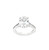 14K White Gold Lab Grown Oval Diamond 3.04 ct  Engagement Ring 11005868 | Shin Brothers**