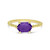  14K Yellow Gold Hexagon Amethyst Beaded Ring 12003374 | Shin Brothers