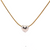 18k Yellow Gold 20" Chain with 18k White Gold Pave Diamond Heart Pendant 31001338 | Shin Brothers