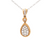 18K Yellow Gold Diamond Teardrop Pendant 51002297 | Shin Brothers