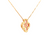 18K Yellow Gold Mother of Pearl Clover Necklace 32000830 | Shin Brothers