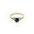 18K Yellow Gold Sapphire and Diamond Ring | Shin Brothers Jewelers Inc.