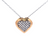 18K Yellow Gold Pave Diamond Heart Pendant 51002310 | Shin Brothers

