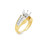 18K Yellow Gold Diamond Engagement Ring Setting 11007518 | Shin Brothers**
