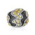 18K White Gold Yellow Diamond Black Rhodium Statement Ring RC699B | Shin Brothers