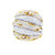 18K Two Toned Gold Diamond Statement Ring RC666A | Shin Brothers