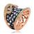 18K Rose Gold Yellow & Rose Cut Diamond Statement Ring RB340 | Shin Brothers