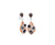 18K Rose & White Gold Diamond Earrings EE415 | Shin Brothers*