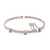 14K White Gold Flexible Diamond Bangle 21001025 | Shin Brothers*