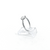 14K White Gold Duo Lab Diamond Ring 11410043 | Shin Brothers
