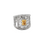 14K Two Tone White Gold Diamond Statement Ring 11007524 | Shin Brothers