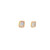 14K Yellow Gold Diamond Square Stud Earrings 41002956 | Shin Brothers