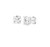 14K White Gold Lab Created Diamond Stud Earrings 41410053 | Shin Brothers*