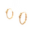 14K Yellow Gold Diamond Beaded Earrings 41002961 | Shin Brothers
