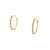 14K Yellow Gold Diamond Beaded Earrings 41002961 | Shin Brothers