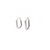 14K White Gold Diamond Rectangle Earrings 41002960 | Shin Brothers