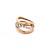 14K Two Tone Gold Interwoven Diamond Ring 11007531 | Shin Brothers