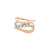 14K Two Tone Gold Interwoven Diamond Ring 11007531 | Shin Brothers