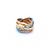 14K Two Tone Gold Interwoven Diamond Ring 11007529 | Shin Brothers