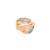 14K Two Tone Gold Interwoven Diamond Ring 11007529 | Shin Brothers