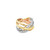 14K Two Tone Gold Interwoven Diamond Ring 11007529 | Shin Brothers