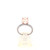 14K White Gold Vivid Pink Oval Lab Diamond Engagement Ring 11410056 | Shin Brothers