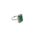14K White Gold Emerald Diamond Ornate Ring 12003384| Shin Brothers