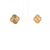  14K Yellow Gold Diamond-Cut Clover Stud Earrings 40003433 | Shin Brothers