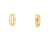14K Two Tone Gold Hoop Earrings 40003436 | Shin Brothers