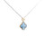 14K Yellow Gold Blue  Mother Of Pearl Clover Charm 52002472