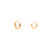 14K Yellow Gold Plain Huggies Earrings 40003453 | Shin Brothers**