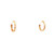  14K Yellow Gold Diamond Cut Huggies Earrings 40003452| Shin Brothers*