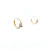 14K Yellow Gold Diamond Nail Huggie Earrings 41002970 | Shin Brothers*