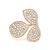  14K Yellow Gold Ladies' Diamond Triple Leaf Ring 11007548 | Shin Brothers