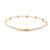 14K Yellow Gold Clover Diamond Bangle 21001049 | Shin Brothers