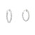  14K White Gold 2.00 ctw Diamond Hoop Earrings41002975 | Shin Brothers*