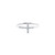 14K White Gold 0.10-carat Diamond Cross Ring 11007557| Shin Brothers**