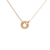 14K Two Tone Gold 18" Diamond Donut Necklace 31001348 | Shin Brothers*